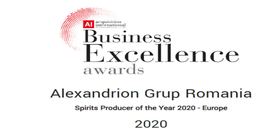 Παραγωγός οινοπνευματωδών ποτών για το 2020 - Ευρώπη” Acquisition International “Business Excellence Awards“